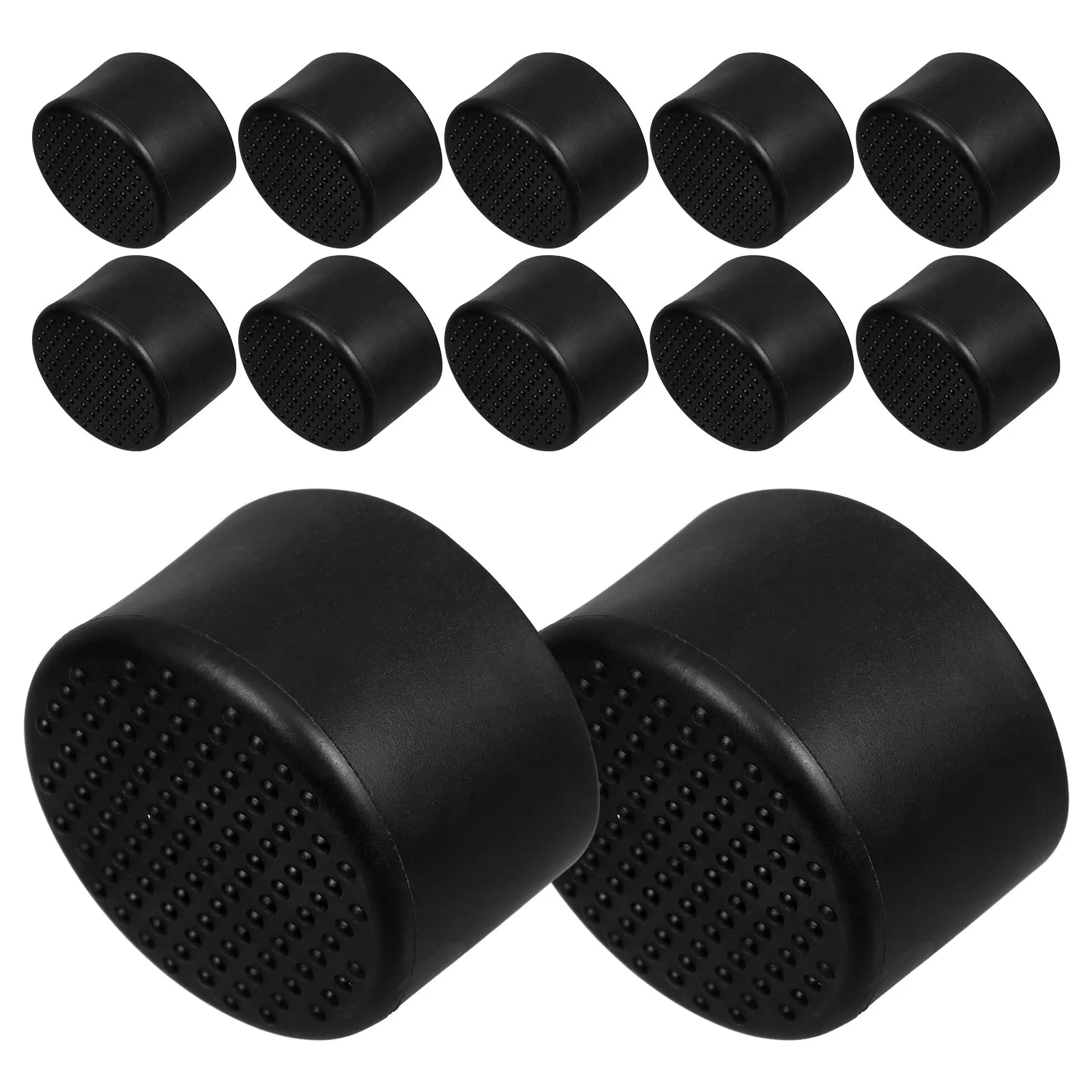 

12pcs Chair Leg Caps 22Mm Non-Slip Rubber Floor Protectors For Hardwood Furniture Round Table Feet Covers Durable Pvc Chair Tips