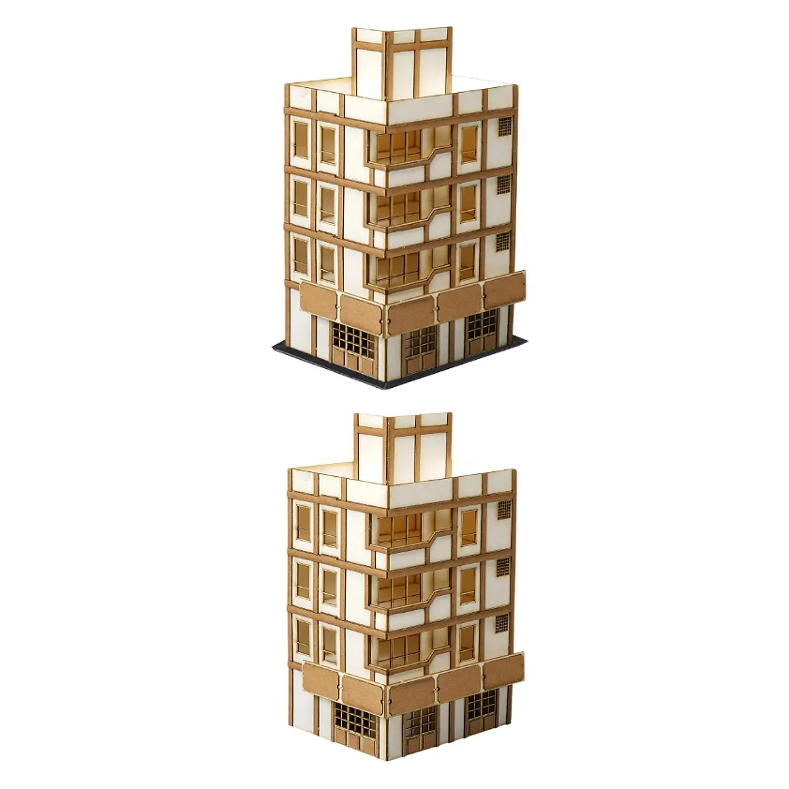 1/144 edificio de casa escena de calle Diorama diseño paisaje residencial casa moderna montaje modelo arquitectura escena