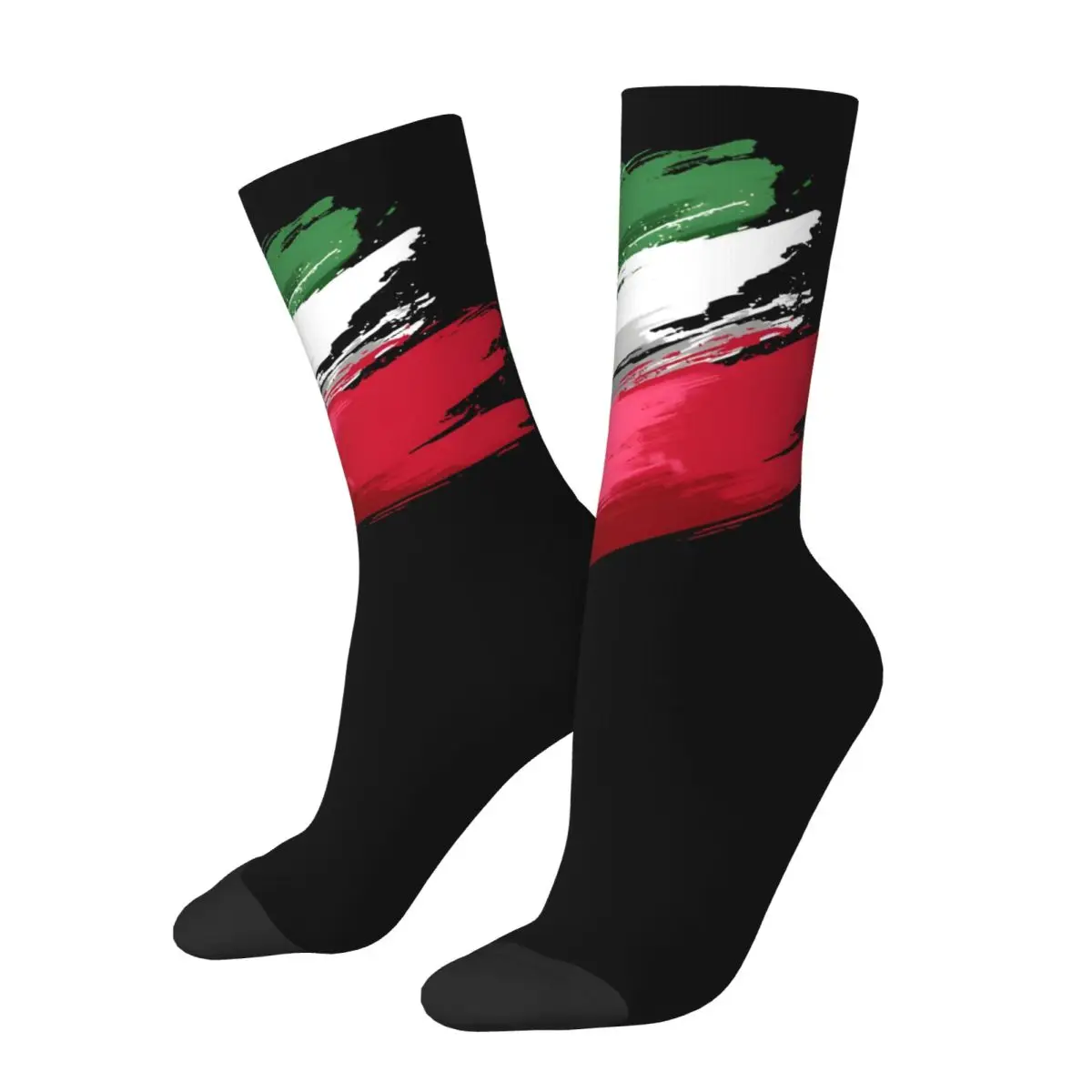 Italy Flag Unisex Winter Socks Running Happy Socks Street Style Crazy Sock