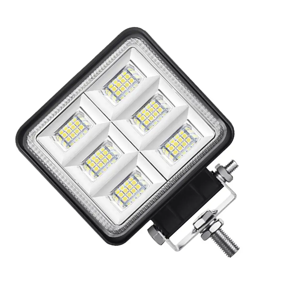 

2Pcs 4-Inch Square White LED Work Light Pods Flood Spot Lamp 48W for Car Off Road Truck SUV Van