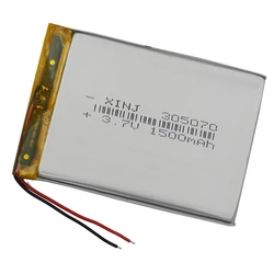 3.7V 1500 mAh 5.55Wh 305070 akumulator litowo-polimerowy akumulator litowy LiPo do GPS E-Book PAD MID odtwarzacz muzyczny rejestrator jazdy LED