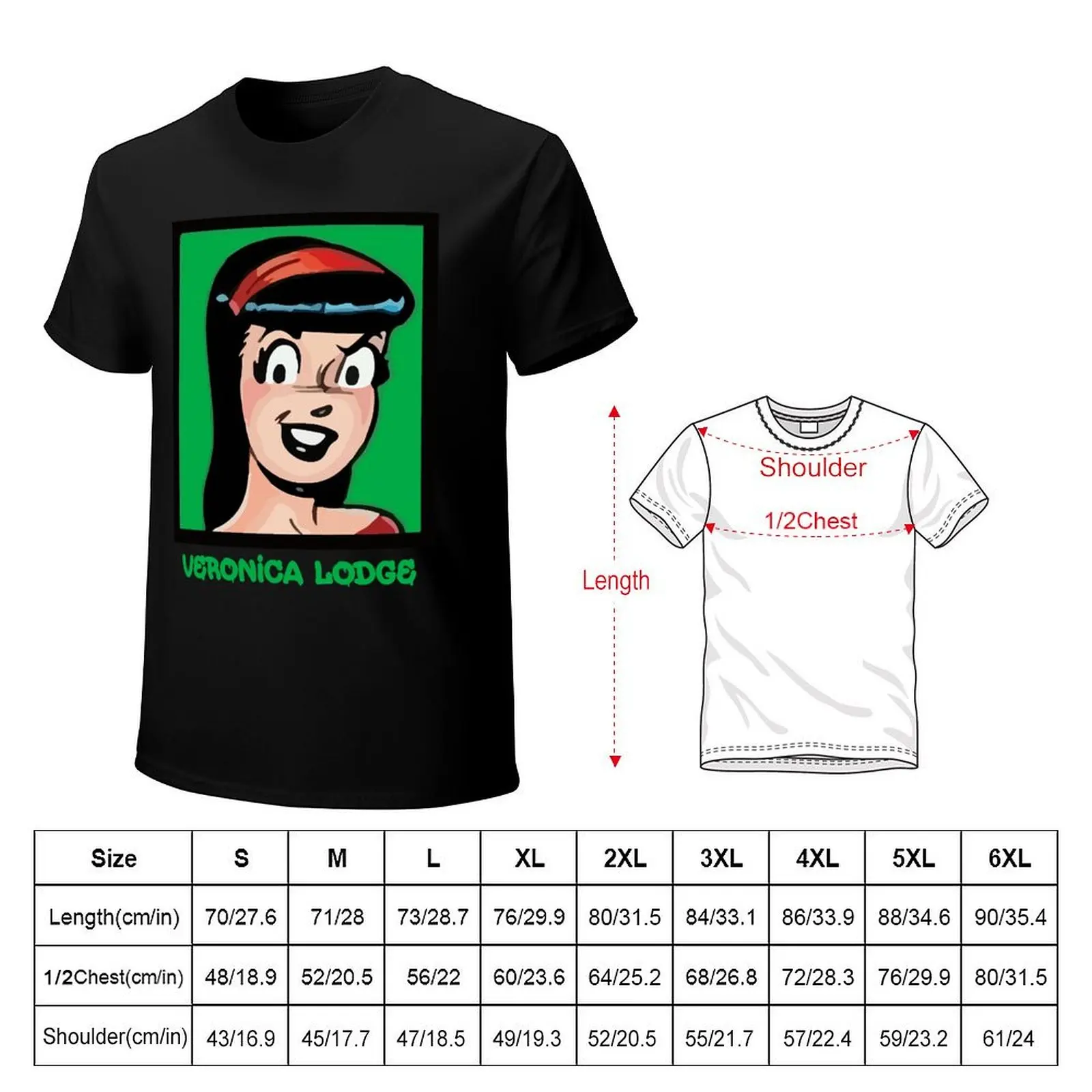 Veronica Lodge Portrait T-Shirt Soft Stretch Short Sleeve Top