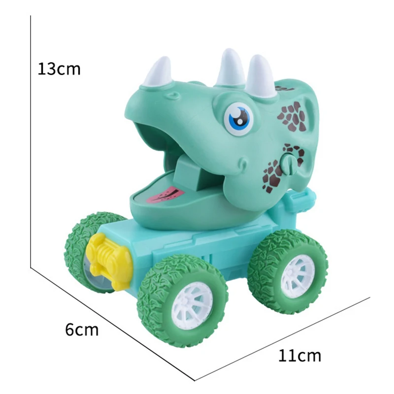 Dinosaurio de dibujos animados para niños, juguete educativo de inercia, divertido, extraíble, ideal para Festival de coches, regalo de cumpleaños, 1 piezas