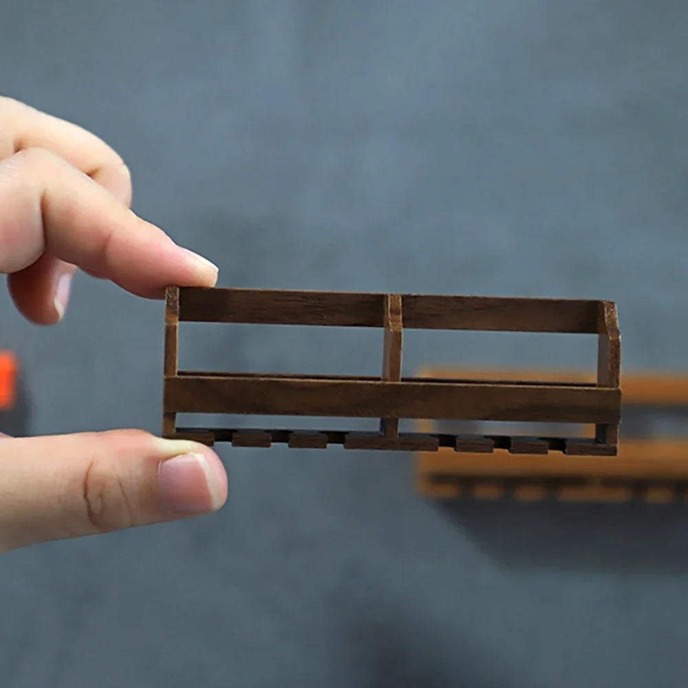 1/12 Poppenhuis Accessoires Miniatuur Houten Wandmontage Wijnkast Mini Showcase Model Speelgoed voor Poppenhuis Decoratie