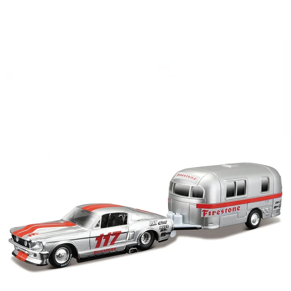 withbox Maisto 1:64 Design Tow & GO Volkswagen Van Samba Alameda Trailer car model Toys collection gift toy boys