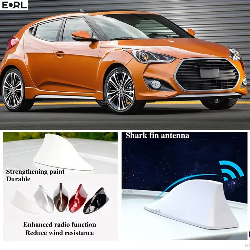 

For Hyundai Veloster Shark Fin Antenna FM Signal Super Aerials Amplifier Waterproof Signal Amplifier FM/AM Radio Aerials