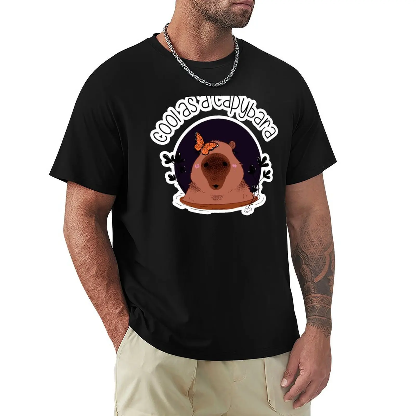 

capybara T-Shirt Big and Tall Gym T-Shirt