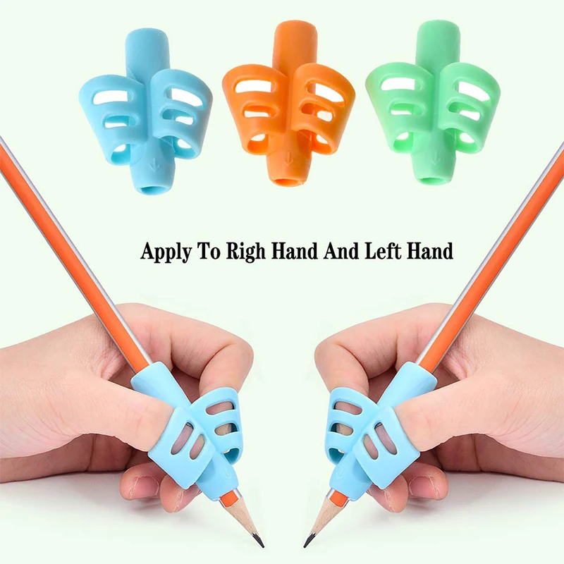 5Pcs Children Pencil Holder Writing Aid Grip Trainer Ergonomic Training Pen Grip Posture Correction Tool for Kids