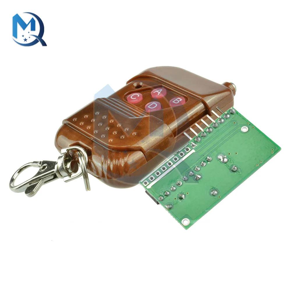 IC 2262 2272 433MHZ Four Ways 4 CH Key Wireless Remote Control Module Kit ASK Decoding Receiver Board For Arduino