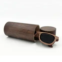 Cylinder Bamboo Sunglasses Case,Eyeglasses Box,Sun Glasses Case,Wooden Case for Men Women