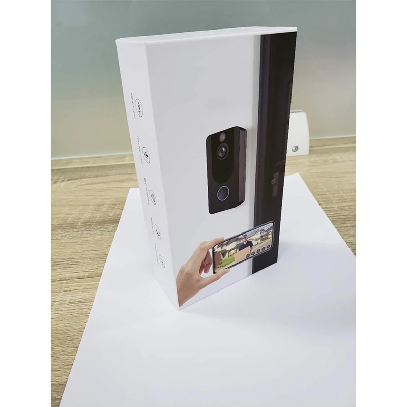V7 1080P Smart Wifi Video Doorbell Camera Visual Intercom With Chime Night Vision IP Door Bell Wireless Security Camera