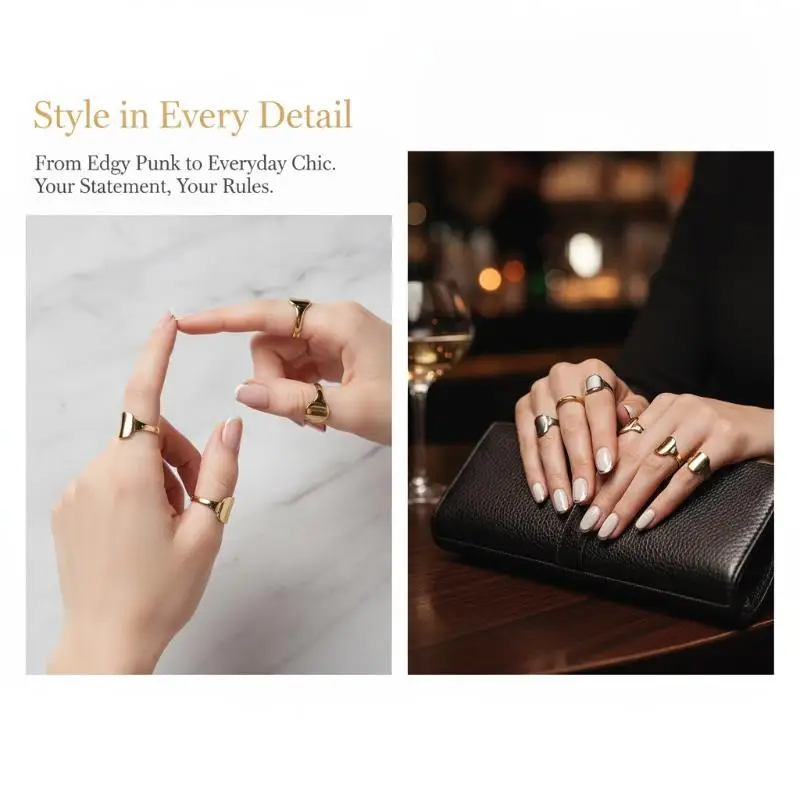 Adjustable Alloy Cover Rings Cute Delicate Design Hypoallergenic Jewelry for Party Daily School Wear for Student Girls
