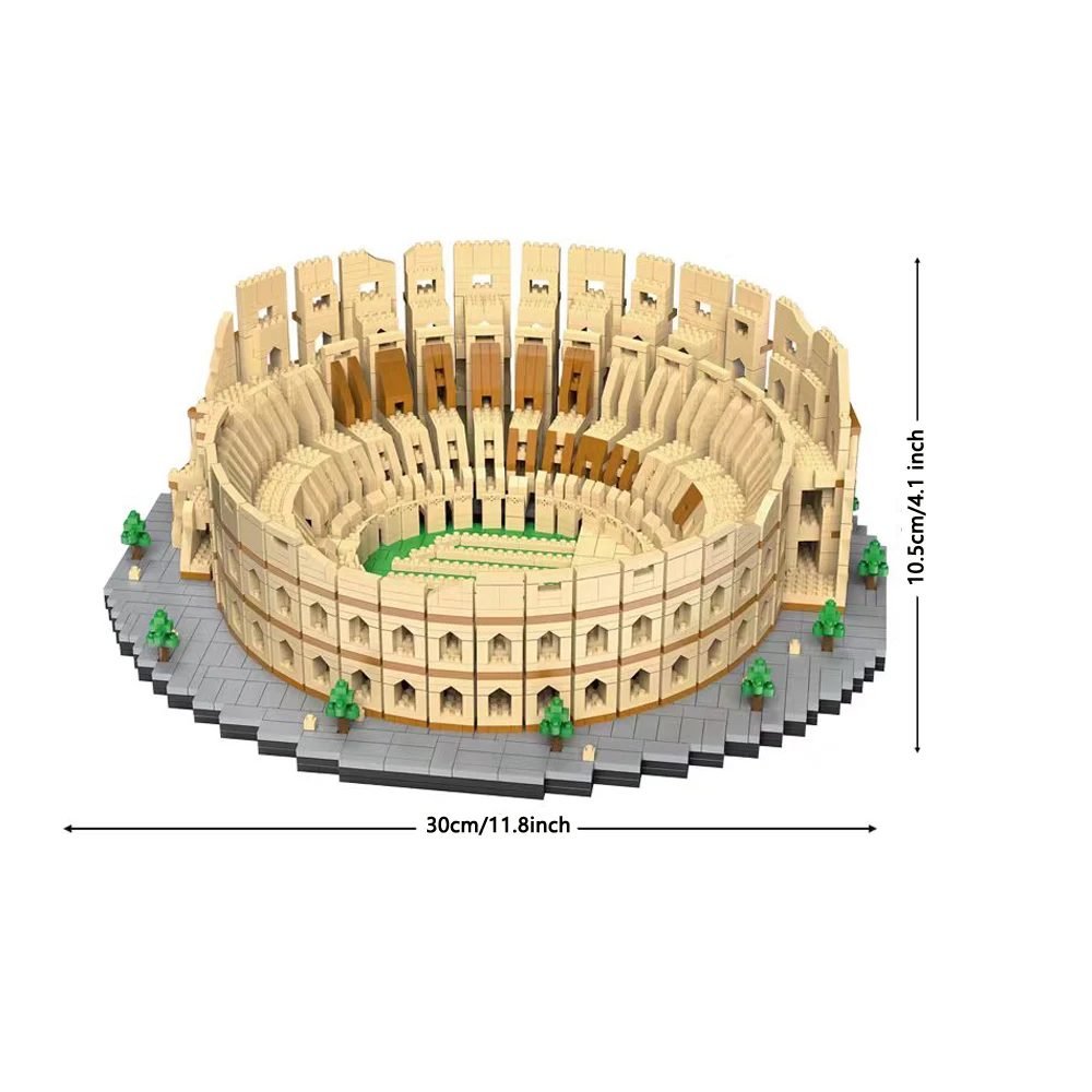 WIST GEBOUWD De Scheve Toren van Pisa Euro Bouw Micro Mini Bouwstenen voor Volwassen Kind Speelgoed Set Roma Colosseum Bricks