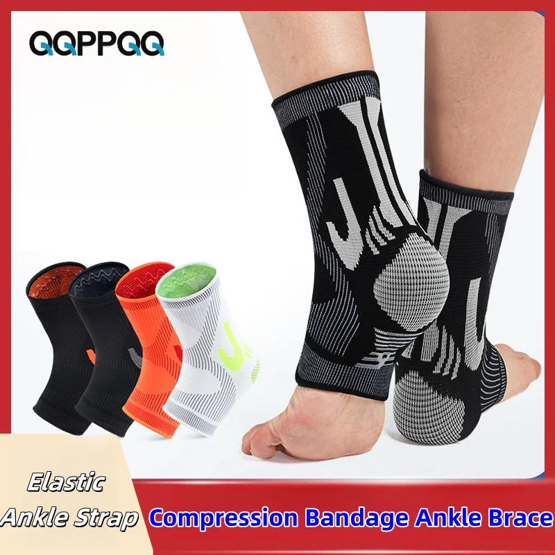 1PC Adjustable Compression Bandage Ankle Brace Support, Elastic Ankle Strap Protector Fitness Sport Gym Stabilize Ligaments