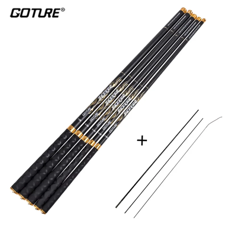 Goture SEEKER Carp Fishing Rod 24T Carbon Fiber Ultralight 2:8 Power Hard Stream Freshwater Taiwan Hand Fishing Pole 3.6-7.2m