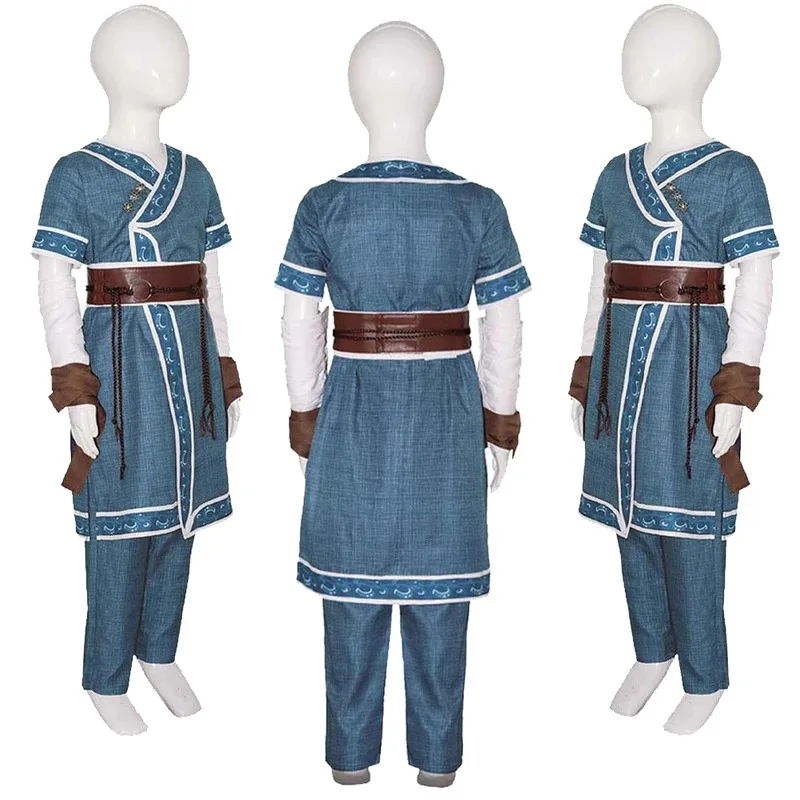 كاتارا تأثيري الاطفال الخيال زي الكرتون الصورة الرمزية آخر تأثيري Airbender تمويه الخصر حبل حزام ملابس الطفل هالوين الدعاوى