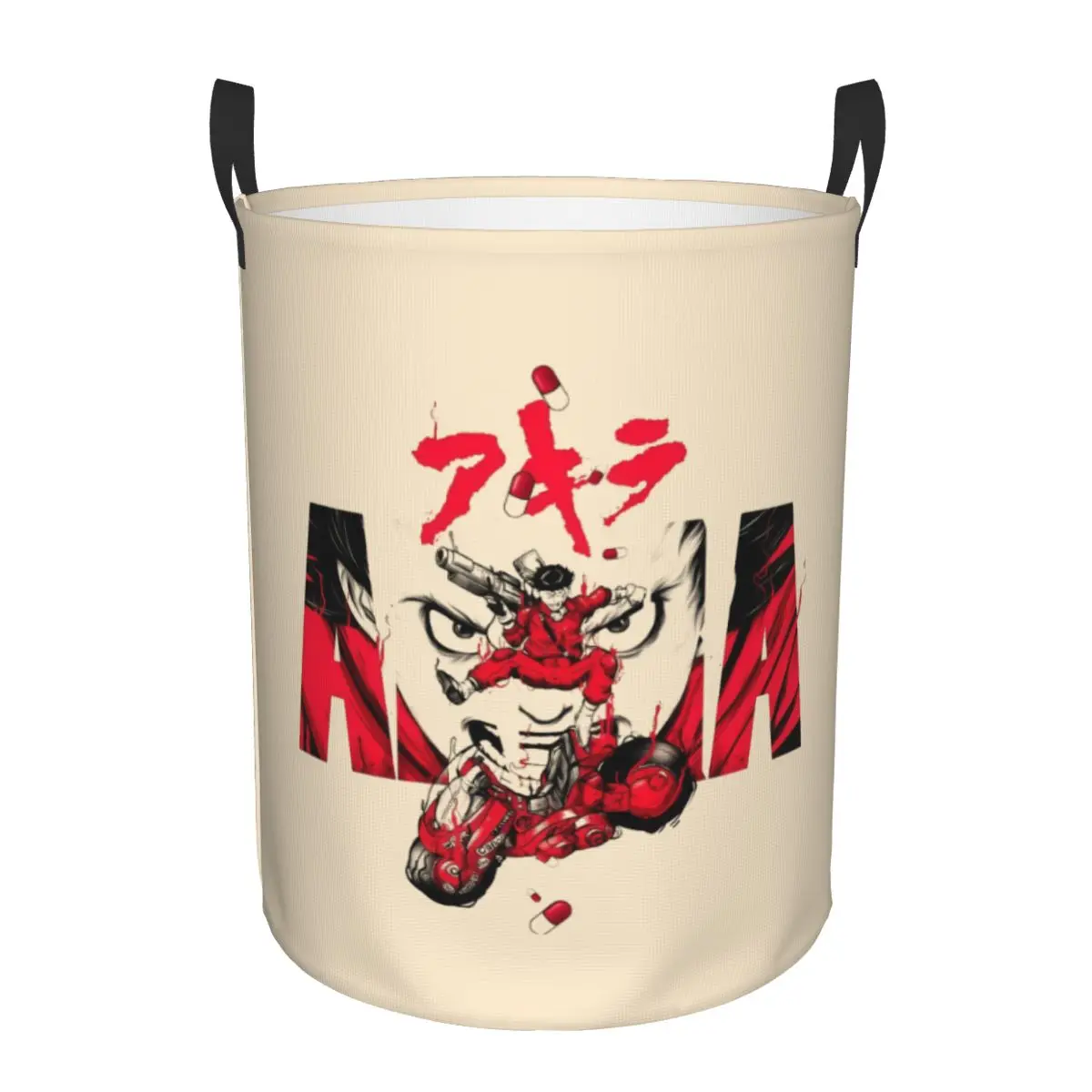 Cesto de Ropa Plegable con Diseño de Anime Japonés A-Akira Otomo Katsuhiro, Cesto para Juguetes, Contenedor de Almacenamiento para Niños y Guardería