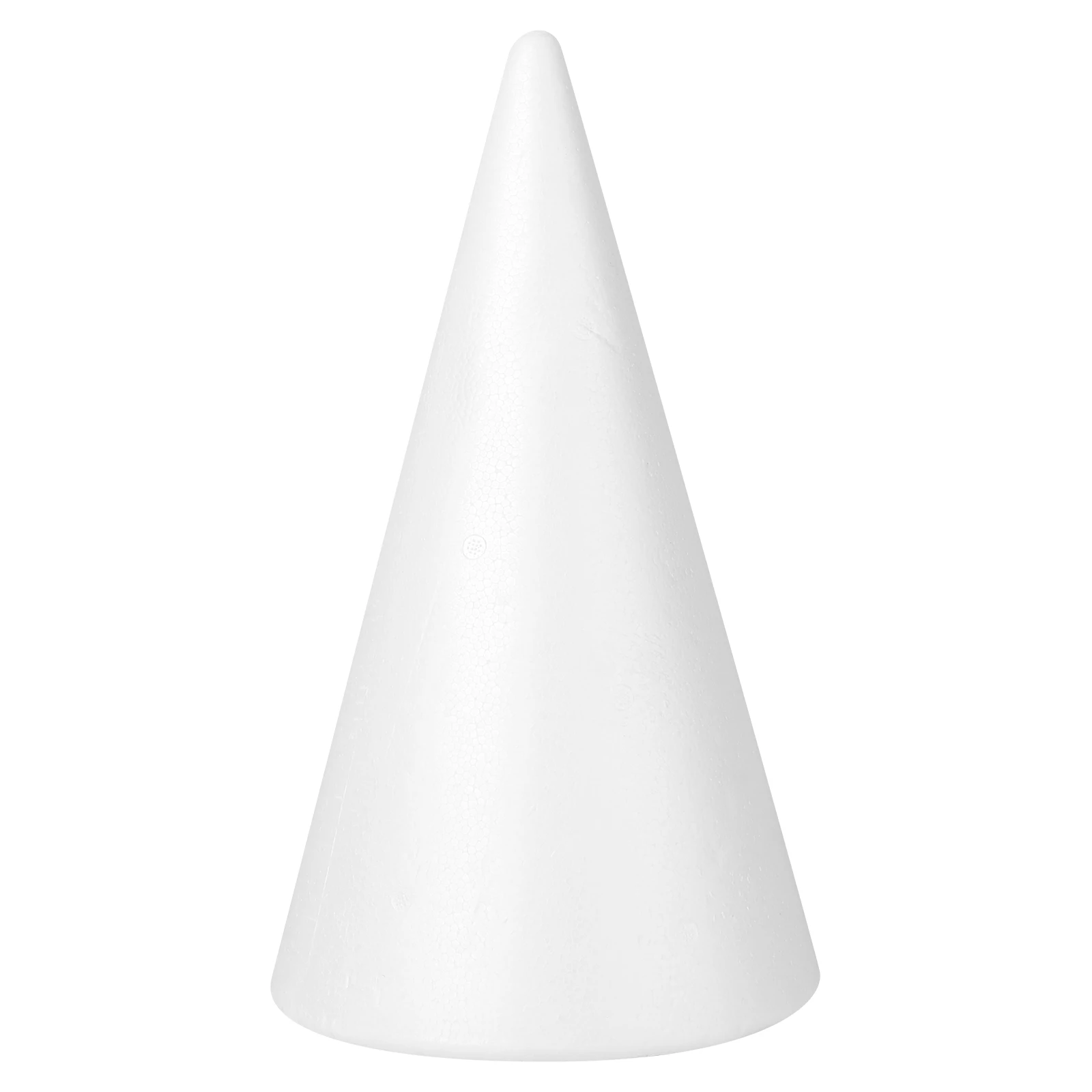 Handmade White Solid Cone Children DIY Craft Cone Accessories Home Cone For Christmas Party Home Craft Christmas 34.5x19.5cm