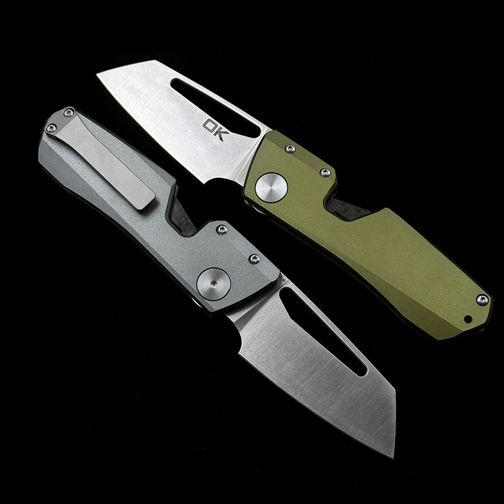 OK-WinterSpudding Magnet Inside Aluminium handle VG10 blade Outdoor Camping Hunting Pocket EDC Tool Knife