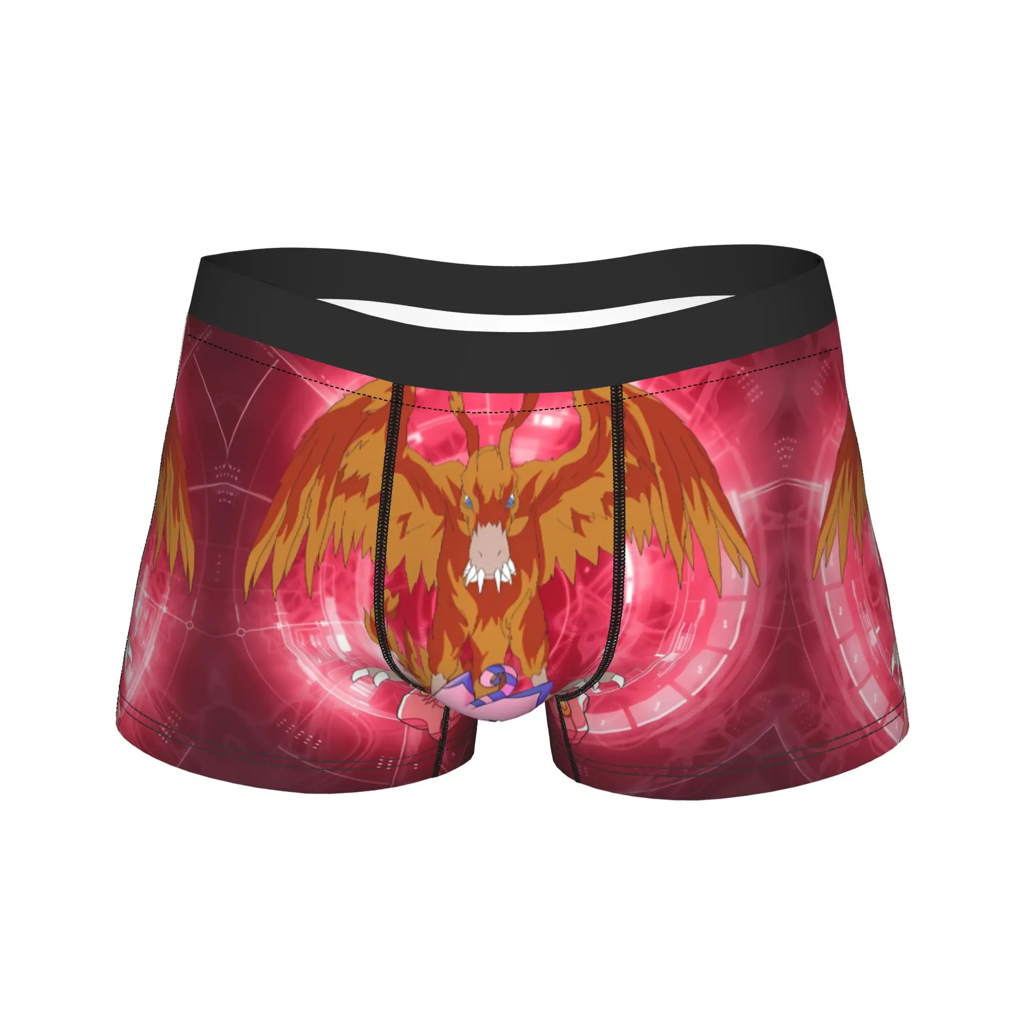 

Agumon Digimo Underwear Comfortable Underpants Print Boxer Brief For Men Pouch Large Size Boxershorts