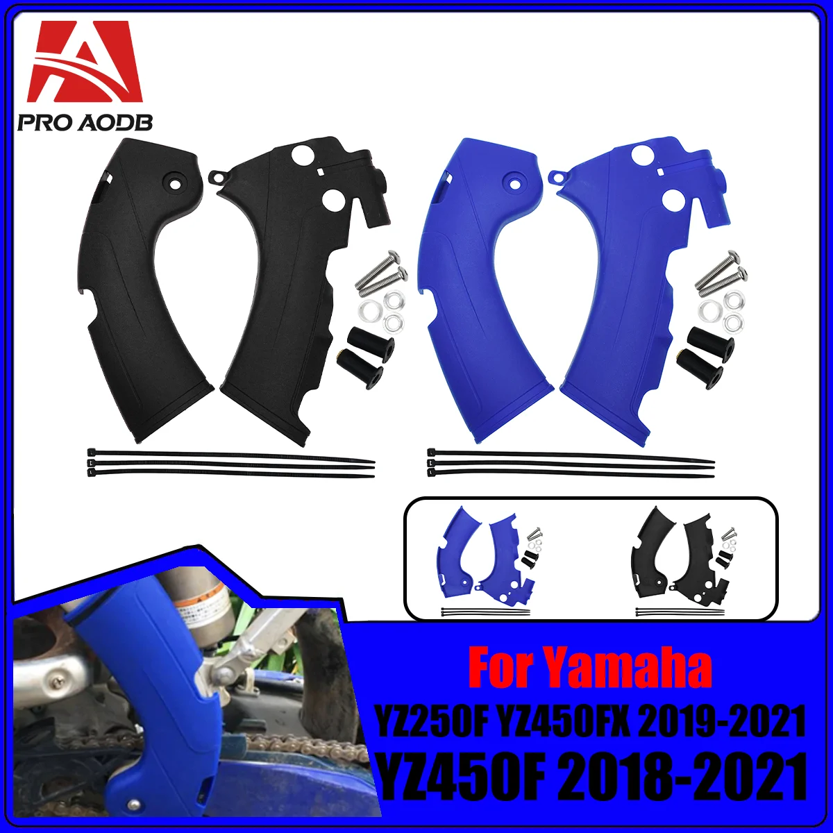 

Motorcycle Frame Guards Covers Protectors For YAMAHA YZ450FX YZ 250F YZ250F YZ450F 450F 450FX 2018 2019 2020 2021 Dirt Bike