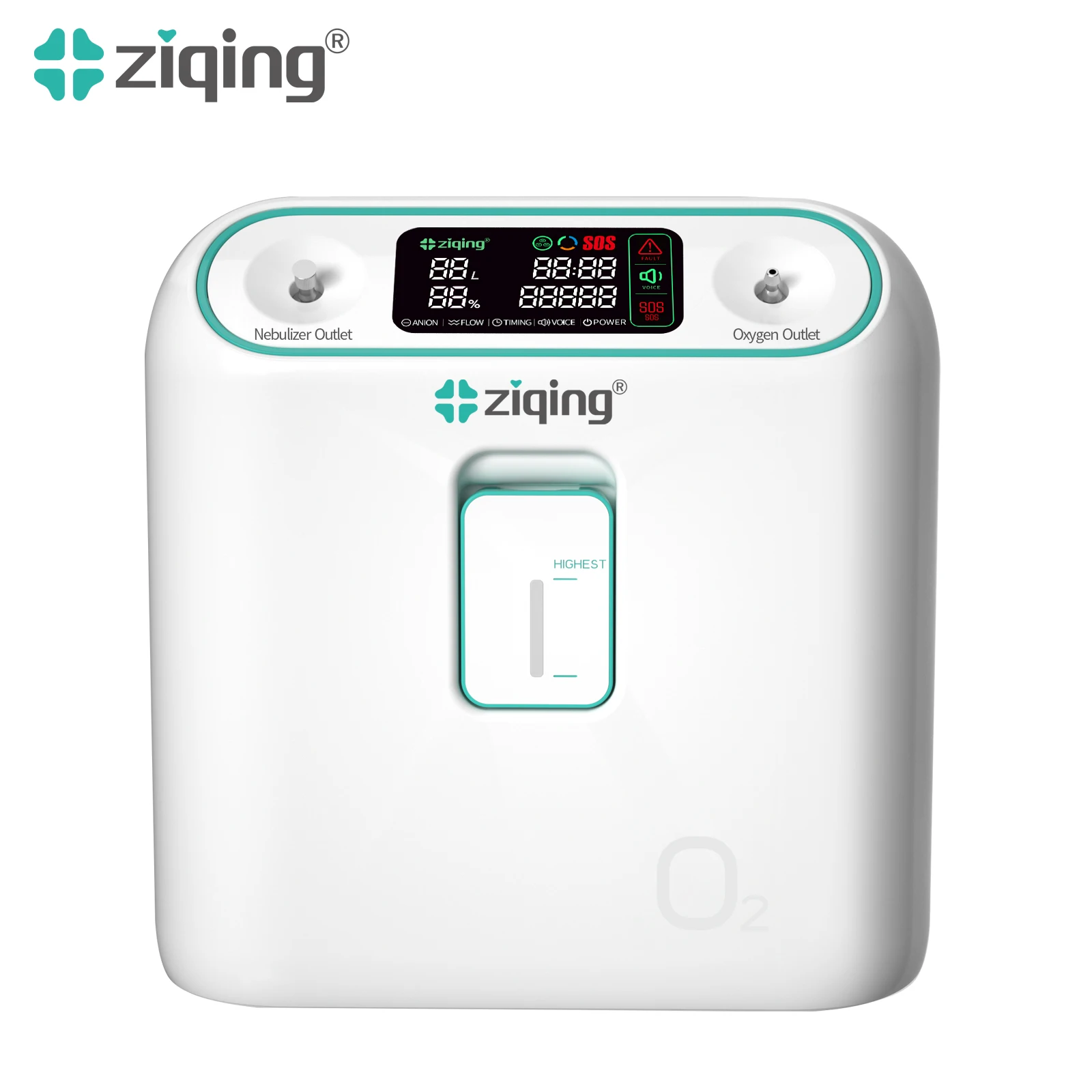 Portable Oxygen Concentrator with Nebulizer and Adjustable Flow