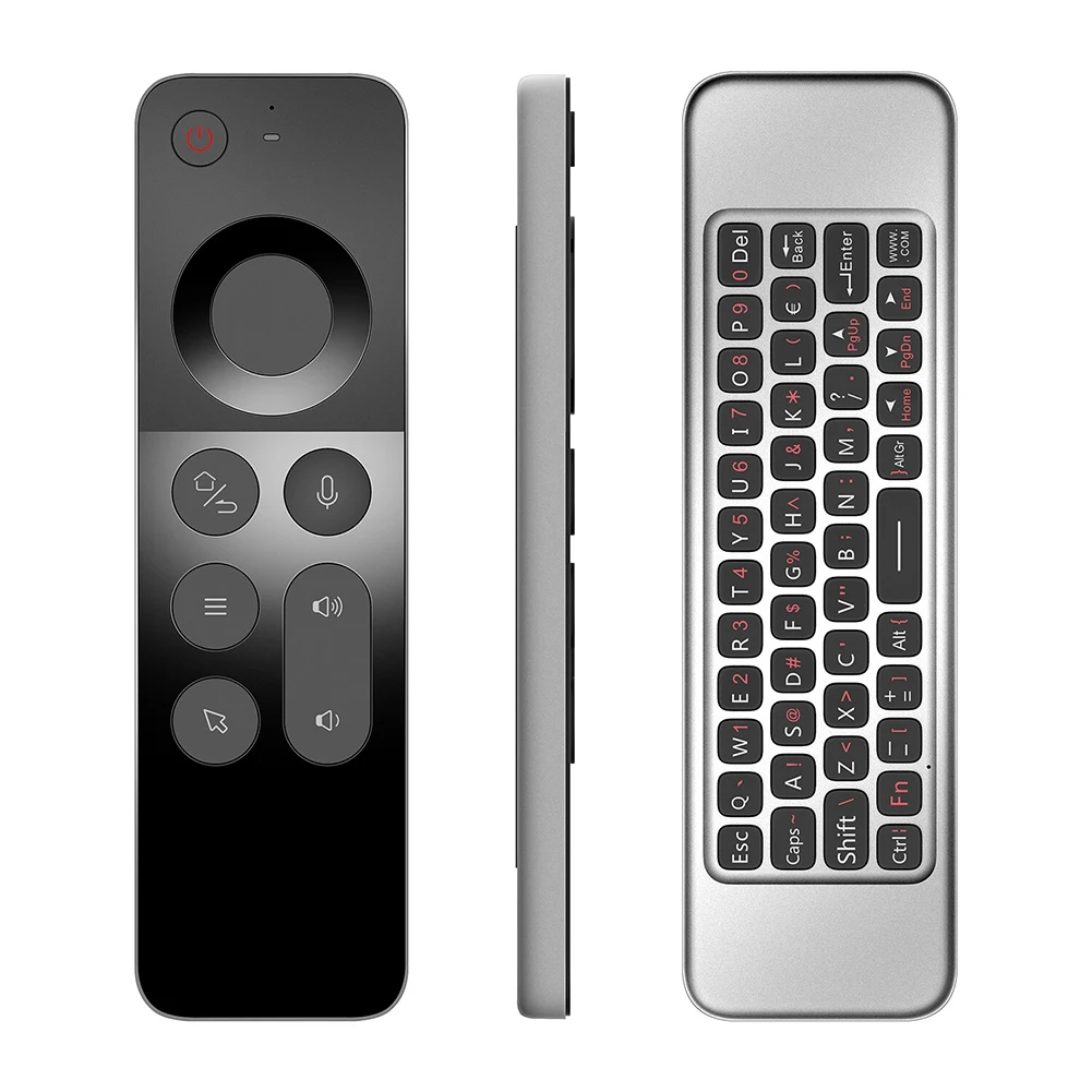 W3 2.4G Wireless Voice Air Mouse Remote Controller Mini Keyboard for Android TV BOX / Windows / Gyroscope