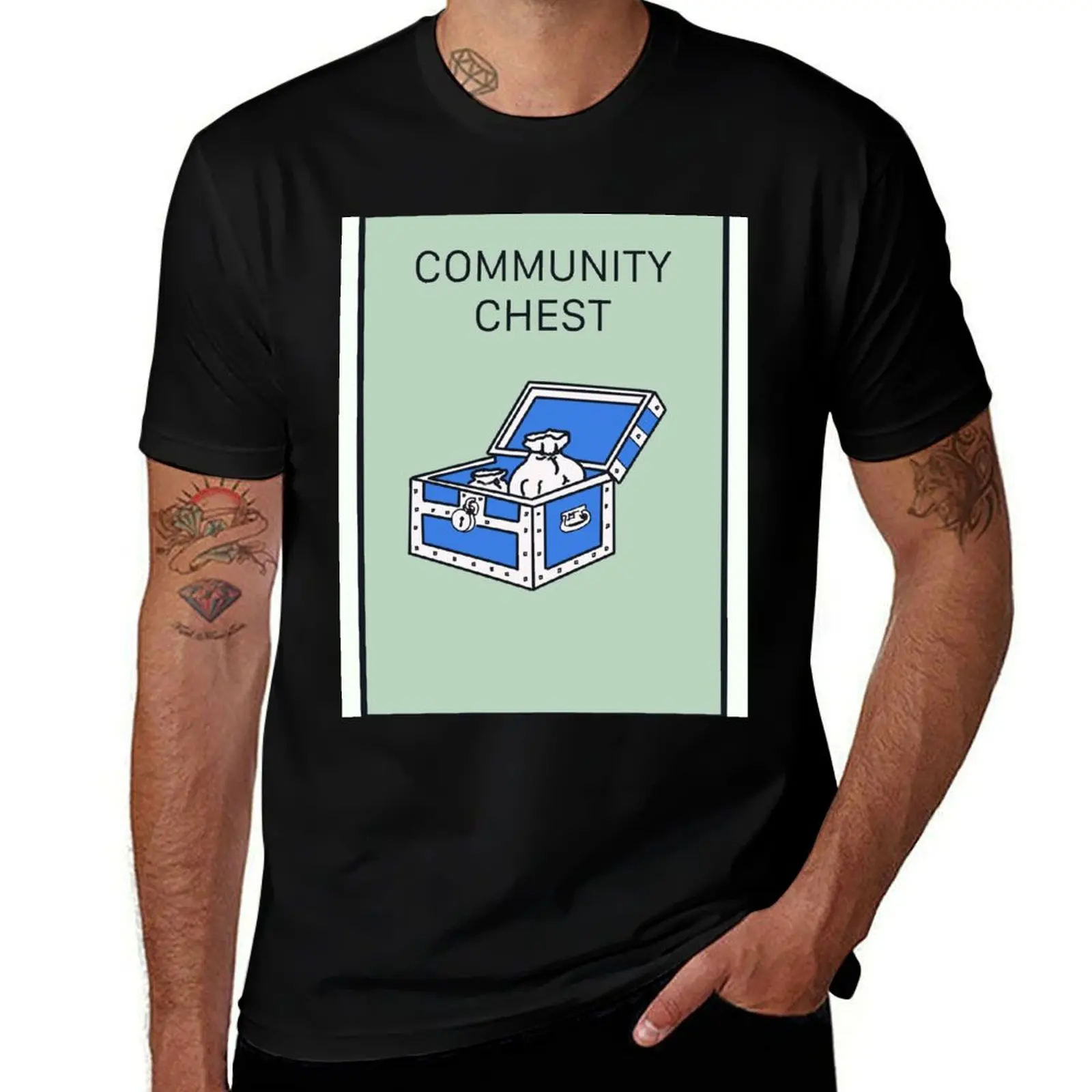 Community Chest T-Shirt Casual Everyday Short Sleeve T-Shirt