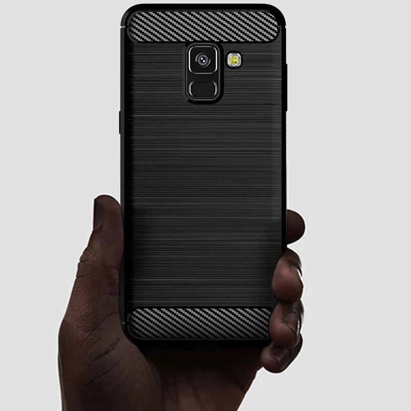 Case For Samsung Galaxy J6 2018 Case Silicone TPU Bumper Shockproof Carbon Cover for Samsung Galaxy J6 2018 J600 Feel2 On6 Case