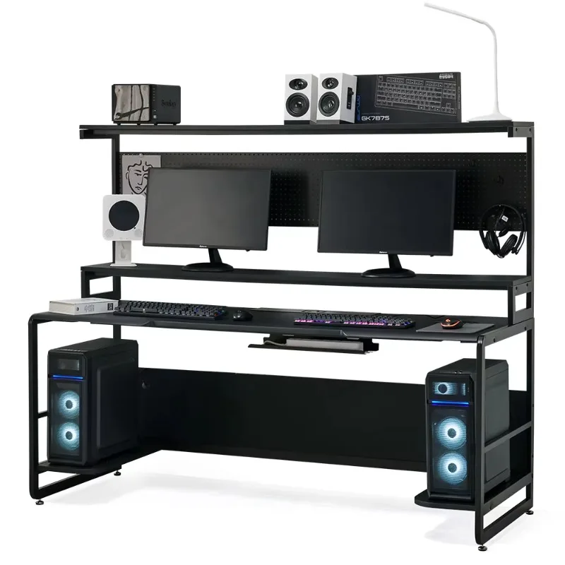 

Electronic sports new game black modern ergonomics computer PC big workstation game table