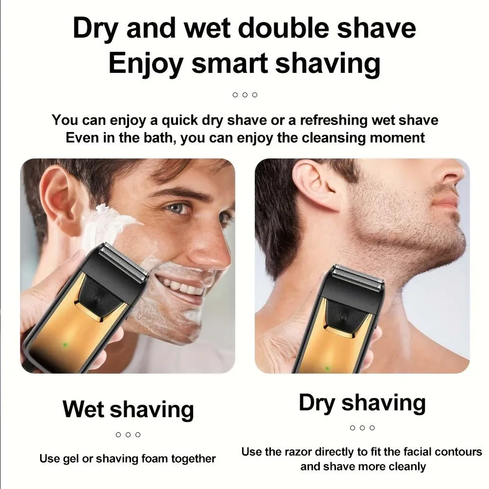3-in-1-Haarschneidemaschine für Männer, Bartschneider-Sets, Elektrorasierer, Haarschneidemaschine, Trimmer, T-Klinge für Friseur, Zuhause, als Geschenk – Detail 17