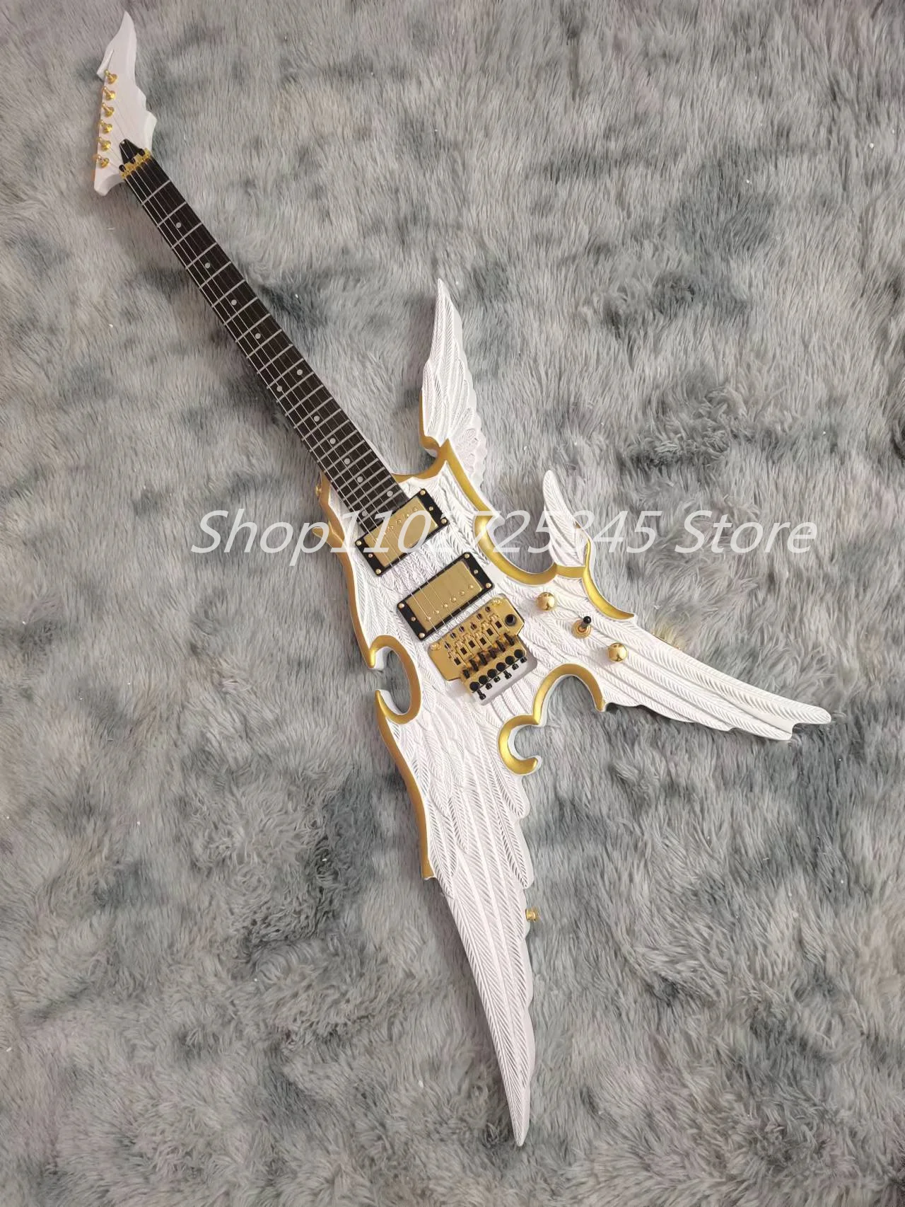 6-string guitar, rosewood fingerboard, gold accessory tremolo system, seller to bear shipping cost