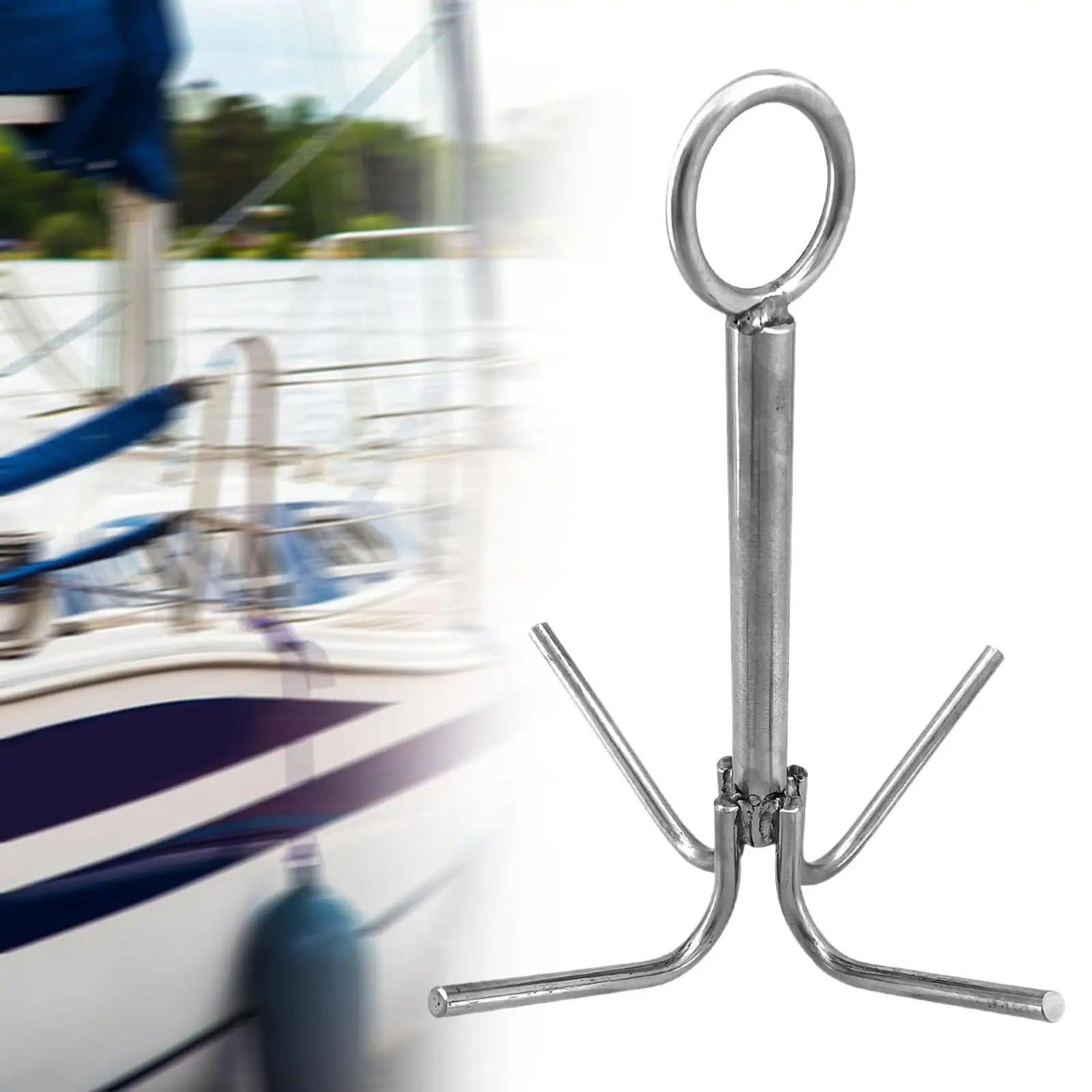 Grappling Hook Rustproof Multifunctional Stainless Steel Hook for Camping