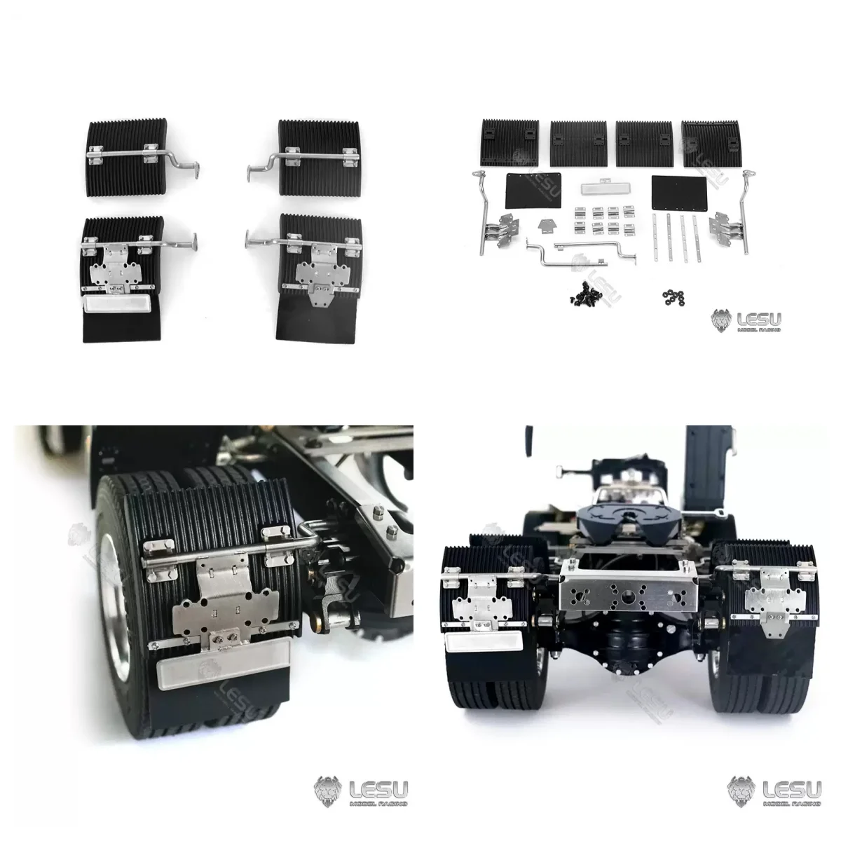 

1/14 Model Remote Control Toy Dump Truck Tamiya Towing S-1271 Modified Rear Light Stand Fender Accessory LESU