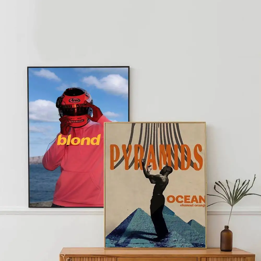 F-Frank Ocean Blond Classic Vintage Posters Whitepaper Prints Posters Artwork Kawaii Room Decor