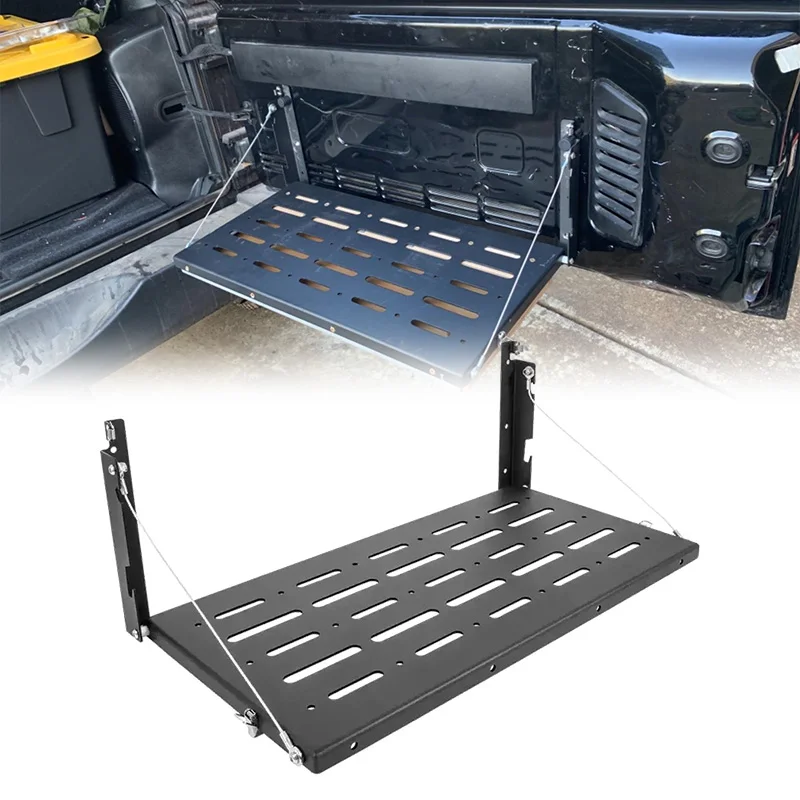 

for JK Tailgate Table for Jeep Wrangler JK JKU 2007-2018 Rear Door Foldable Table Shelf Storage Rack Storag Cargo Luggage Holder