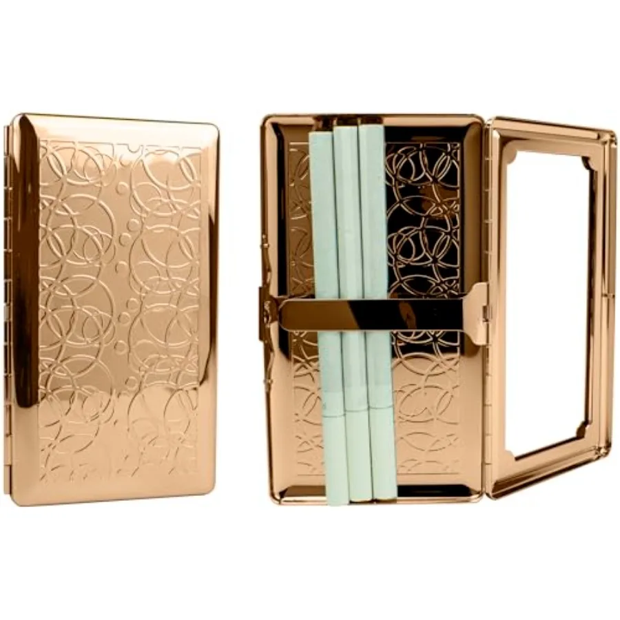 

Набор из 2-х металлизированных компактных портсигаров 120s и персонального зеркала