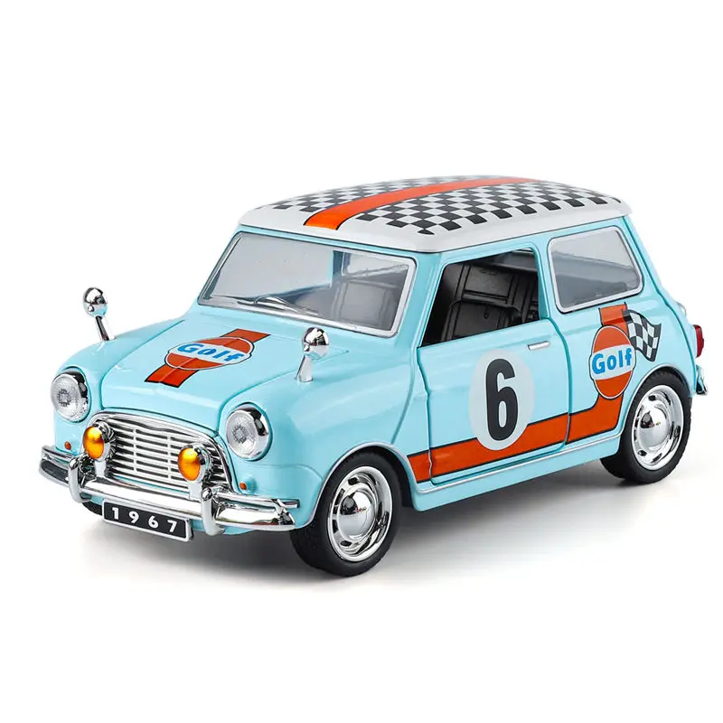 1:32 Morris Mini Cooper S Alloy Classic Sports Car Model Diecast