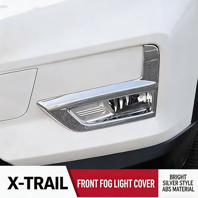 Für Nissan X-Trail T32 2017 2018 2019 2020 Chrom Nebelscheinwerfer-Abdeckung Vorne und Hinten 4 Stück/Set Außenzubehör