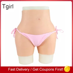 Tgirl Silicone Pants Realistic Vagina Shemale Buttock Butt Shaper Shorts Padded Push Up Hip Enhance Underwear for Cosplay