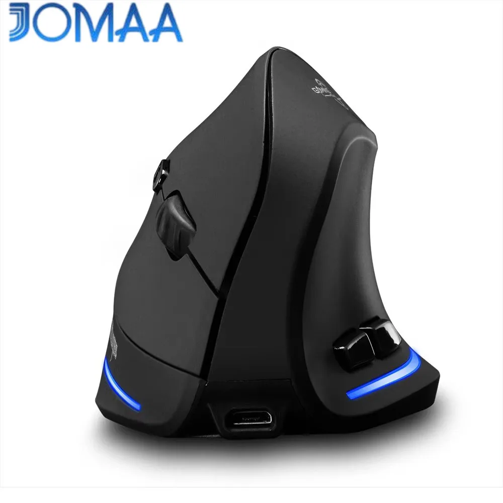 2.4GHz Wireless Vertical Mouse Rechargeable Ergonomic Mice Adjustable DPI Right Vertical Mouse for Gamer Computer