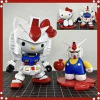 GAOGAO RX-78-2 Hellos Kittys SD SDCS EX Assembly Model EX-STANDARD Movable Joints Collectible Robot Mecha Kits Models toys Gifts