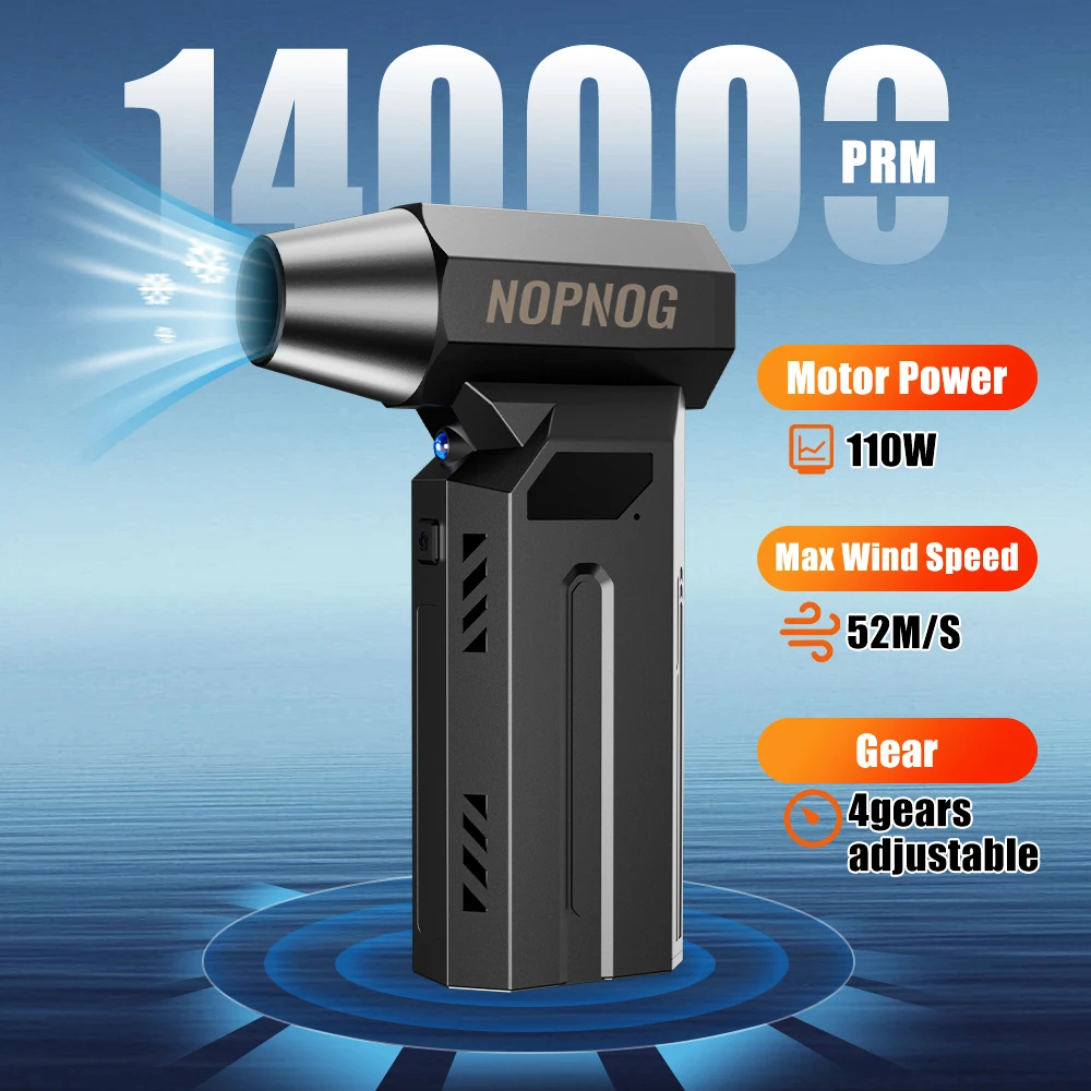 

​Turbo Blower Fan Car Accessories For Car RV Truck Trailer Snow Removal Portable Wireless Cleaning Tools Electric Air Duster