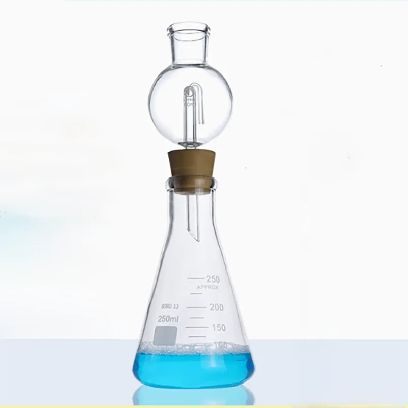 

Saturated funnel 100ml125ml250m glass splash-proof funnel Gay funnel gas protection safety device