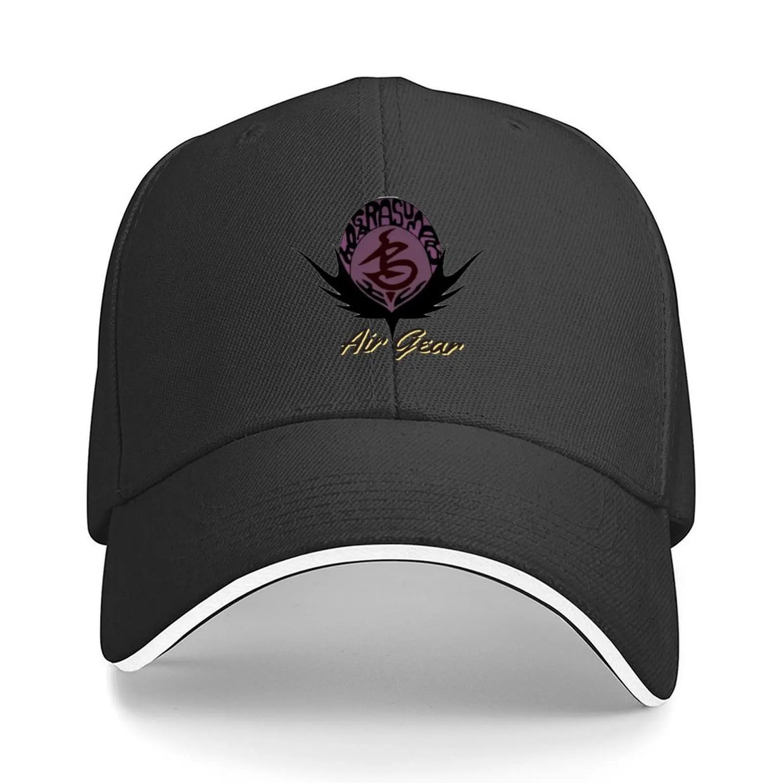 

Air gear raven logo Baseball Cap golf hat genuine western Hat Luxury Brand Designer Hat Female Men's