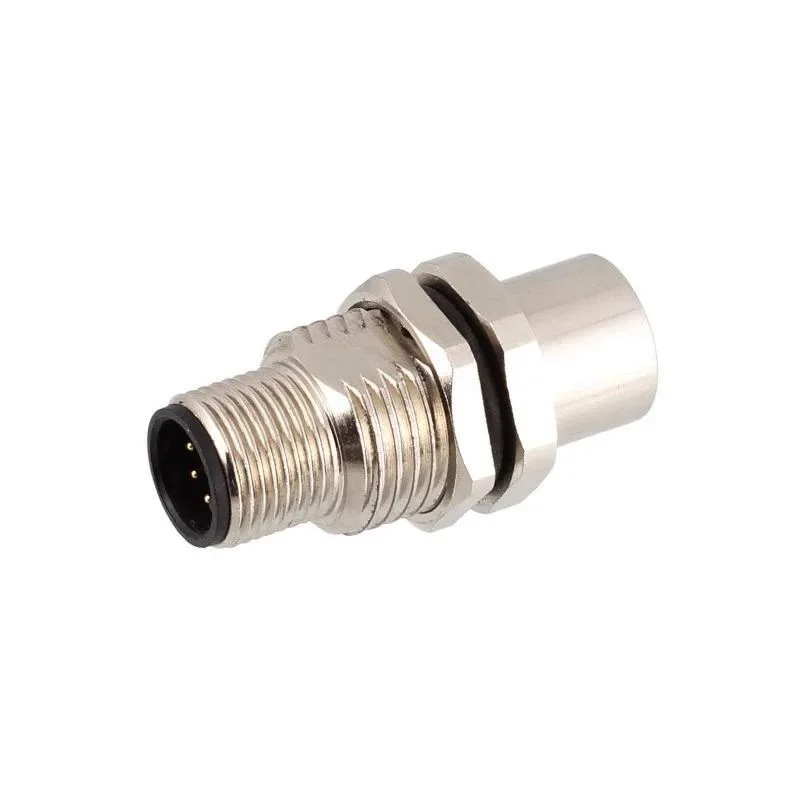 Hot sales M12 5pin Adapter mocowanie panelu gniazdo kodu męskie złącze do złącza żeńskiego IP67 wodoodporne złącza