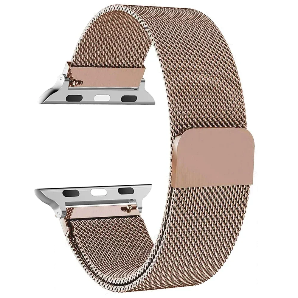 Milanese Loop Strap for apple watch Ultra 3 Band 49mm 45mm 44mm 41mm 40mm 46 Metal Wristband bracelet iwatch series 9 10 11 SE3