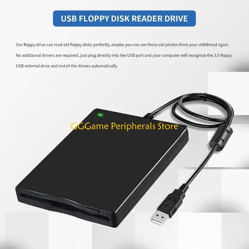 U55B Retro External 3.5inch Floppy Disk Drive For Legacies File Access