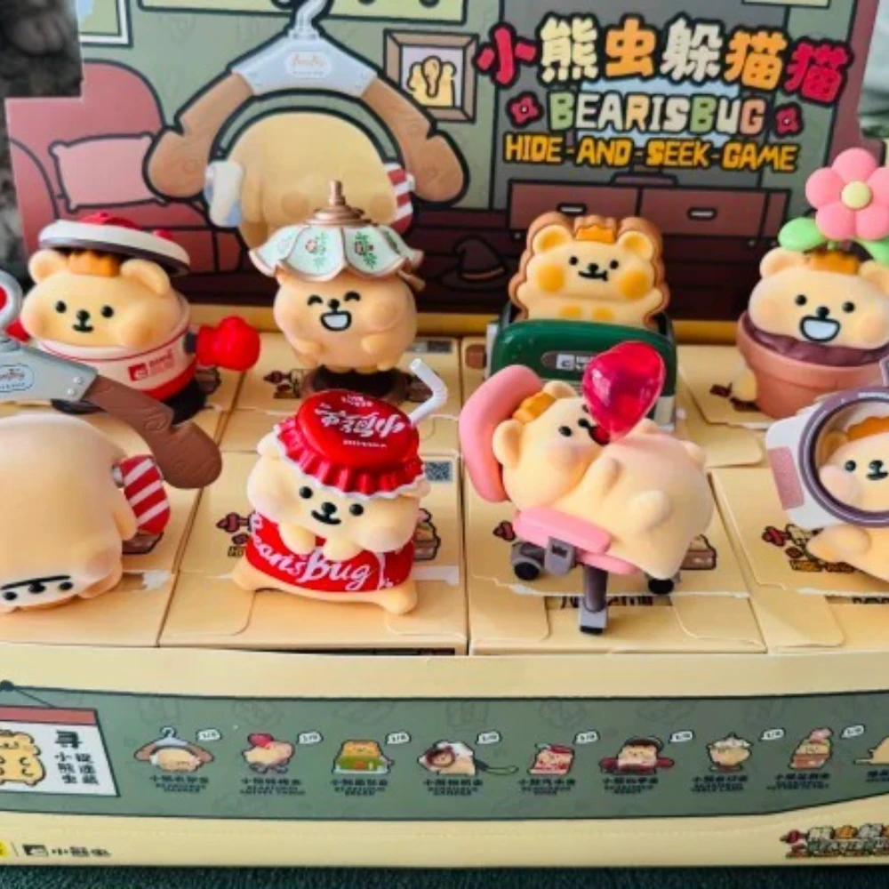 

BearIsBug Hide and Seek Game Series Blind Box Забавная экшн-фигурка аниме Коллекционные модные виниловые куклы-сюрпризы Таинственная игрушка в подарок