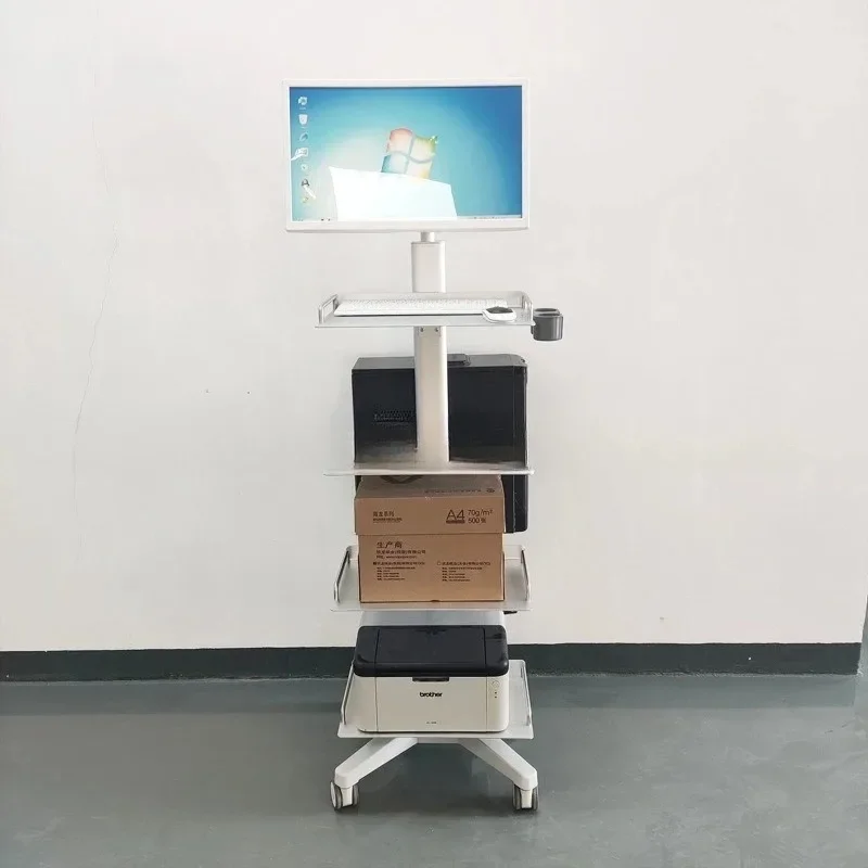 New endoscope trolley with probe cup, multi-channel pump, multi-layer instrument and equipment trolley